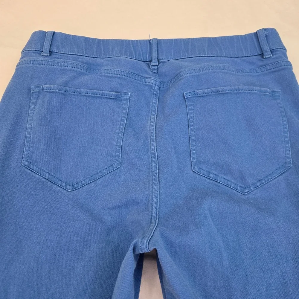 J. Jill Jeans Women's 14 Blue High Rise Cropped Straight‎ Leg Stretch Denim Mom